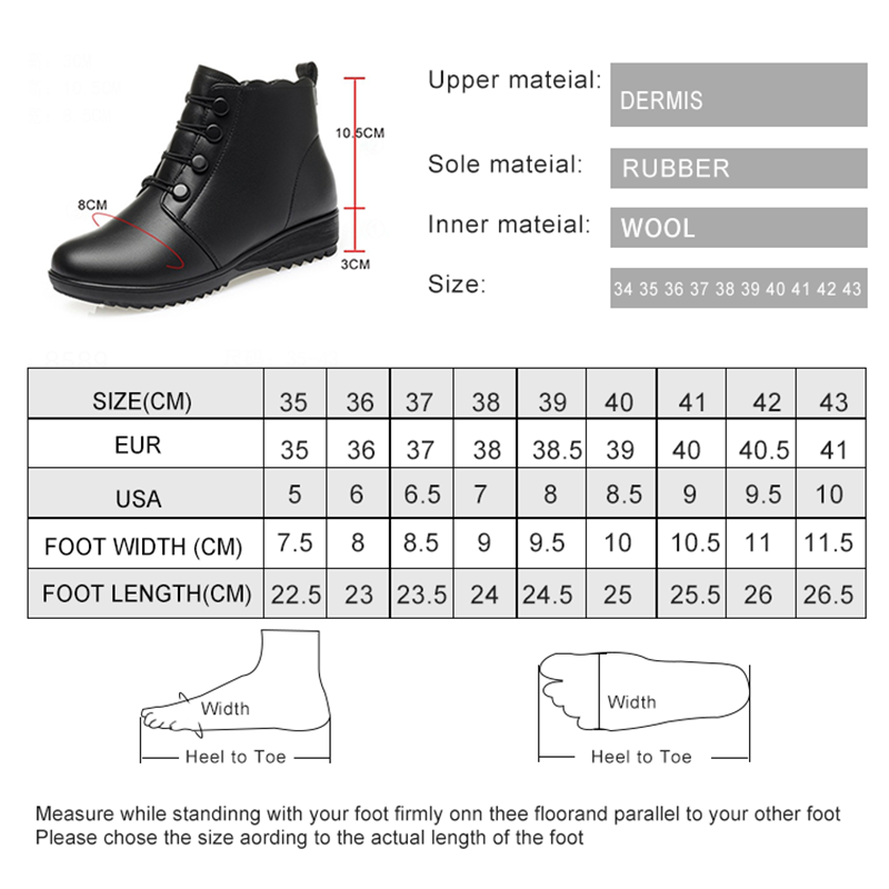 AIYUQI Women Winter Boots Anti Slip 2024 New Mom Snow Boots Warm Wool Large Size Women Ankle Boots