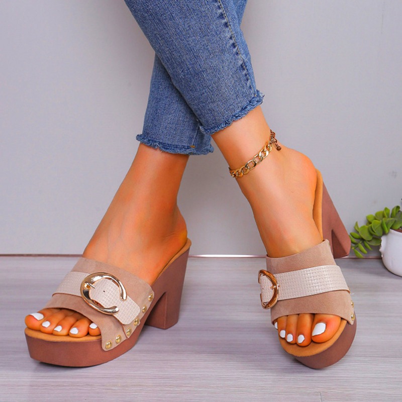 High Heels Summer Platform Sandals Slides Women Designers Outdoor Walking Ladies Shoes dh1263469