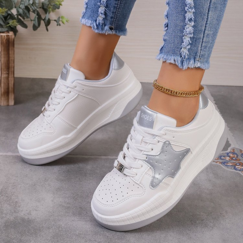 Women 2024 Sneakers Autumn Platform Female Thick Bottom Round Toe Casual Ladies New Designer Lace-Up Running Shoes c316 9f8a