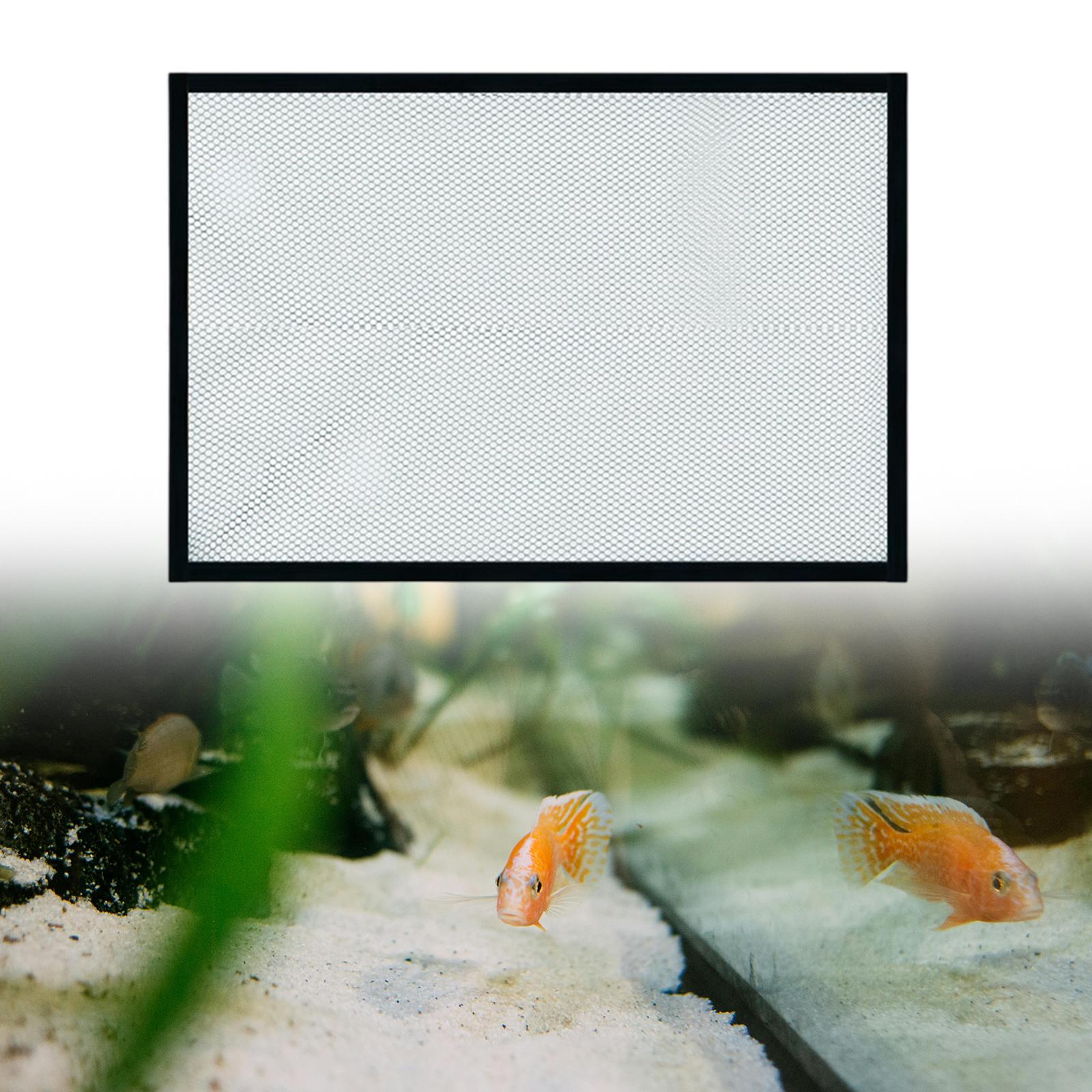 Fish Tank Lid Cover Anti Jumping Magnetic Clear DIY Fish Tank Protective Net