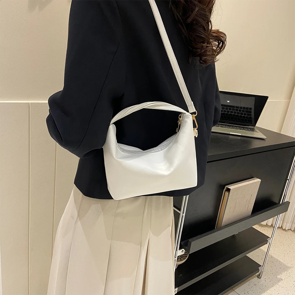Womens handbag casual PU leather cross body bag white 240903