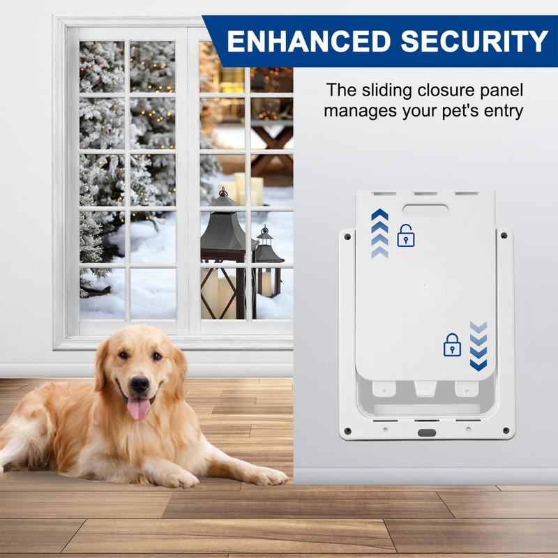 Dog Door For Large Dogs Pet Door Weatherproof Doors Lightweight Pet Safe Dog Door With Transparent Flap