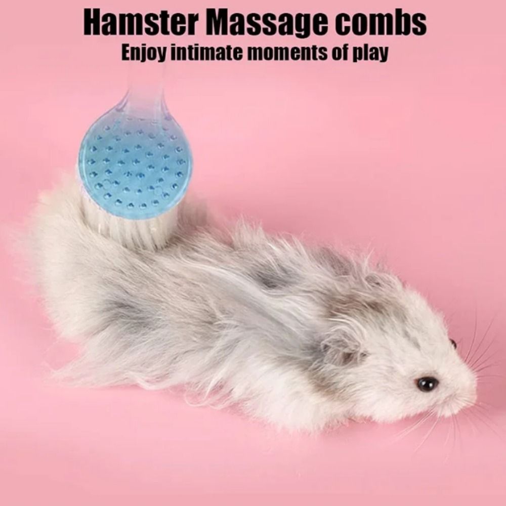 Animal Grooming Brush Soft Cleaning Tools Guinea Pig for Hedgehog Massage Small Bathing Hamster 1pc Combs