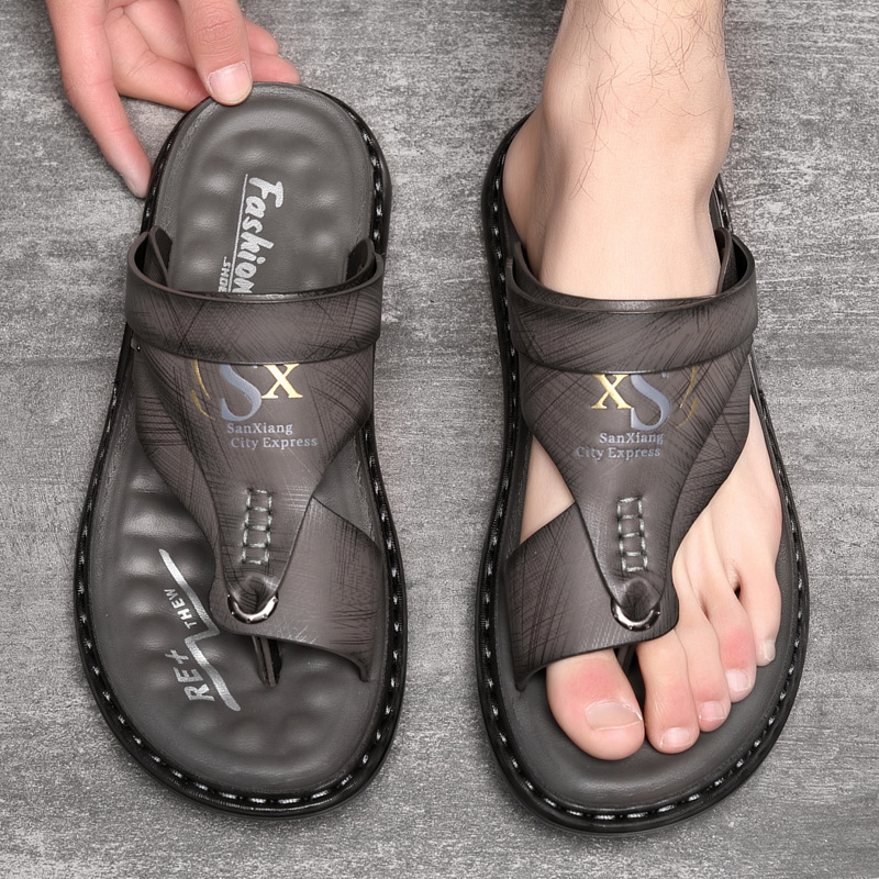 Brand Men's Sandals Summer Soft soled Anti slip Beach Shoes Male Outdoor comfortable Men slippers Luxury High Quality sandalias