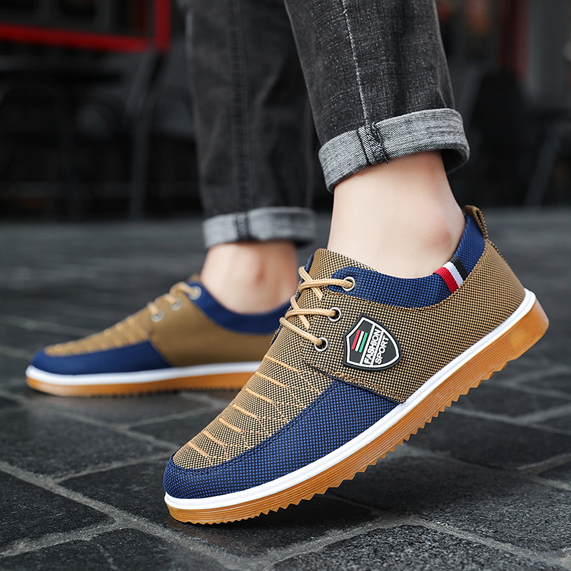 2025 new Sale Hot Men's Walking Summer Breathable Casual Canvas for Lightweight Sports Flats Dad Work Shoes Men 9420
