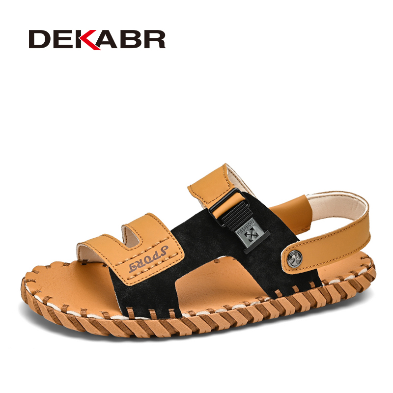 DEKABR New Big Size 38-46 Summer Trend us Boy Slippers Tenis Mascuo Casual Men's Sandals Hiking Walking New Beach Shoes 1e13