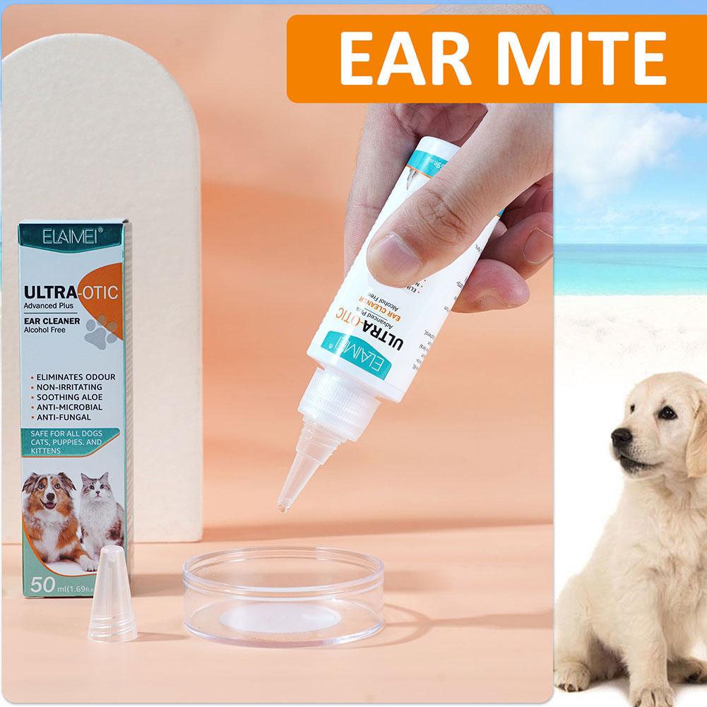50ml Pet Ear Cleaner Cleaner Depth Care Odor Eliminator Earwax Remover Pet General Gentle Non Irritating Ear Cleansing Solution