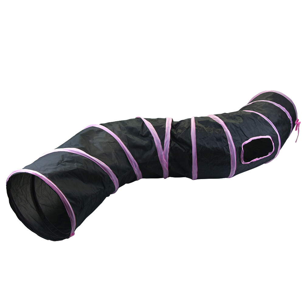 Grey Cat Channel S-shaped Runway Cat Drill Through Rolling Ground Dragon Cat Channel Pet Cat Toy Supplies