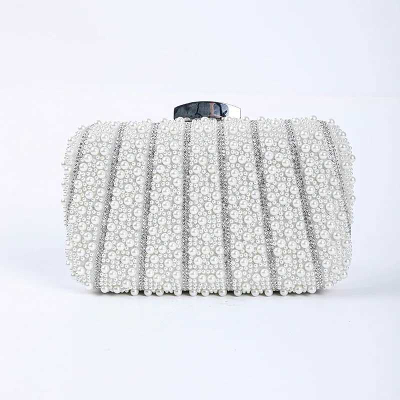 CMM Women Pearl Banquet Bag Ladies Dress Embroidery Rhinestone Handbags Fashion Carry on Shoulder Bags Wedding Evening Clutch 240903