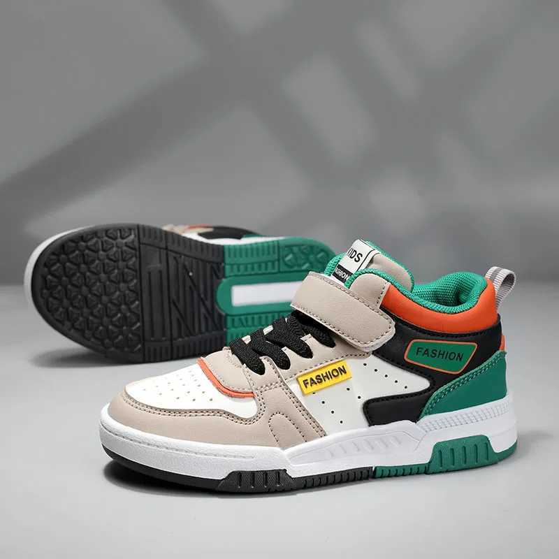 Design Children Sneaker Boys Shoes Skateboard Kids Casual Shoes Autumn Sports Tennis High Top Sneaker for Boy M240903