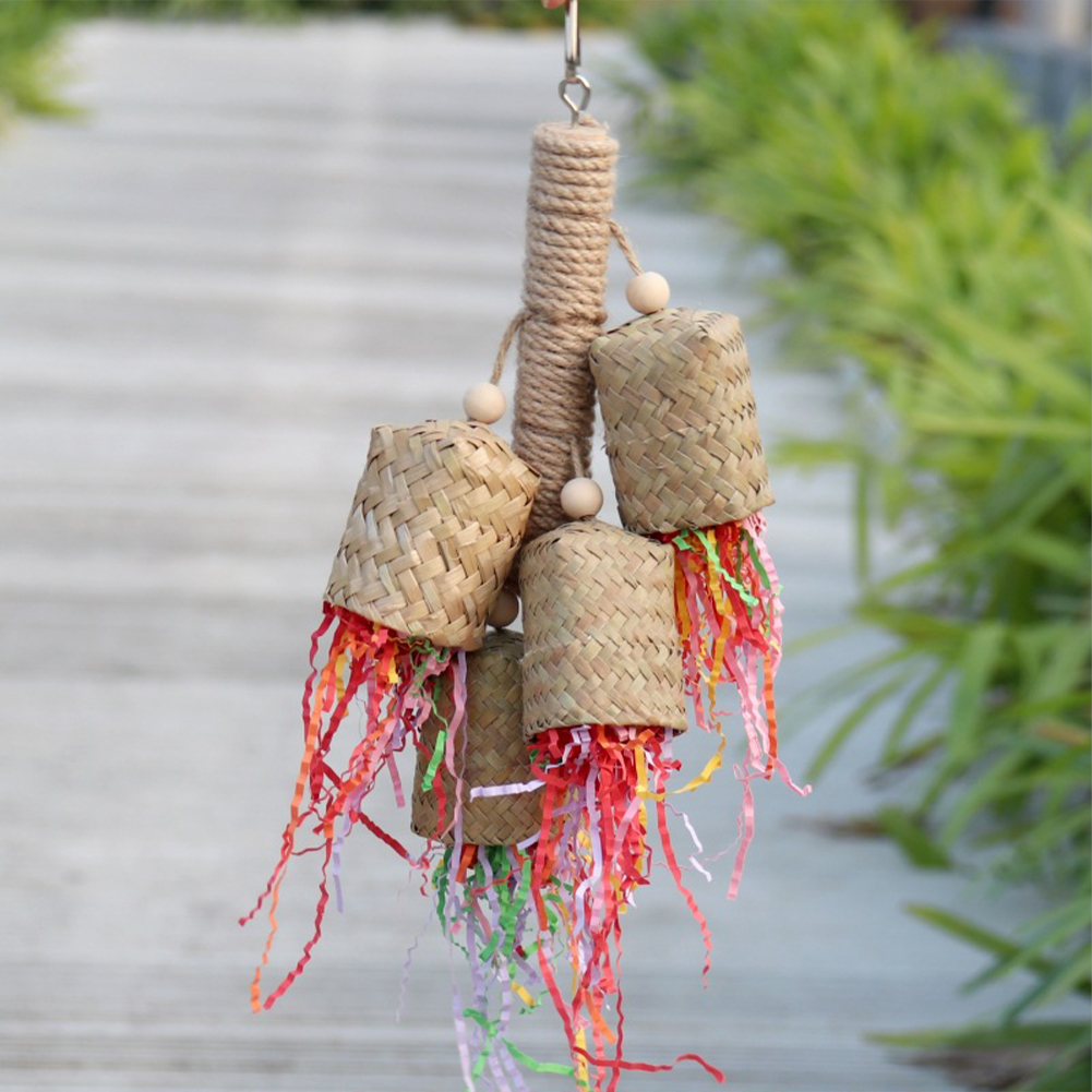 Bird Toys Bird Shredding Foraging Toys Hanging Chewing Toy Bird Cage Accessories For Lovebird Parrots Sparrows Cockatoos