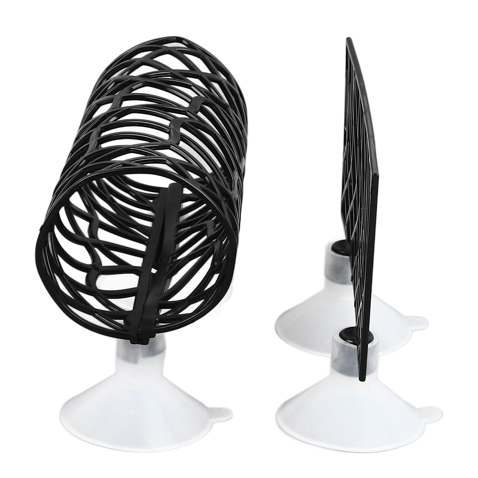 Fish Bed Tunnel Safe Small Hole Hollow Fish Hideout Resting Tube with Suction Cup for Fish Tank Aquarium Fish Bed Tunnel Cave