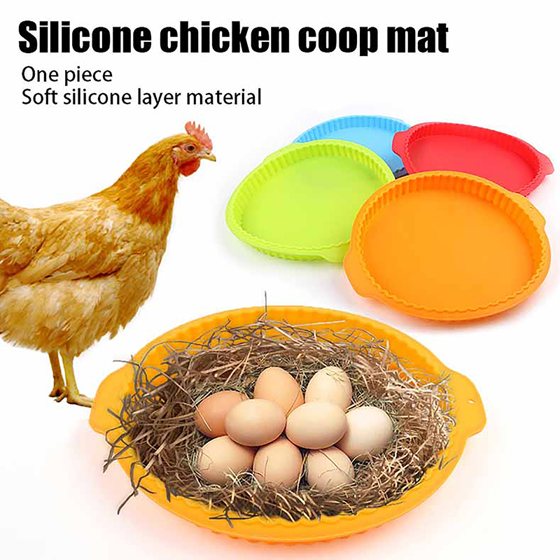 1Pc Chicken Nesting Box Pads Silicone Chicken Coop Accessories Waterproof And Reusable Nesting Mat For Preventing Egg Breakage