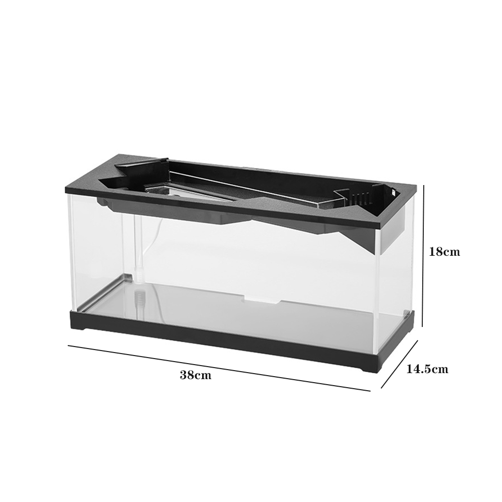 Small Fish Tank Aquarium Tank Build-in Light Water Pump Ecological Cycle System Acrylic Rectangular Fish Tank For Living Room