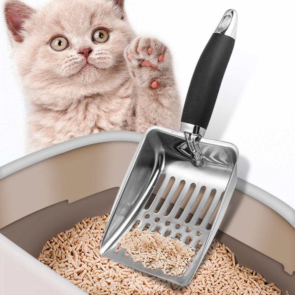 Sand Cleaning For Dog Clean Feces Supplies Cat Litter Shovel Cleanning Tool Pet Products Metal Long Handle Scoop