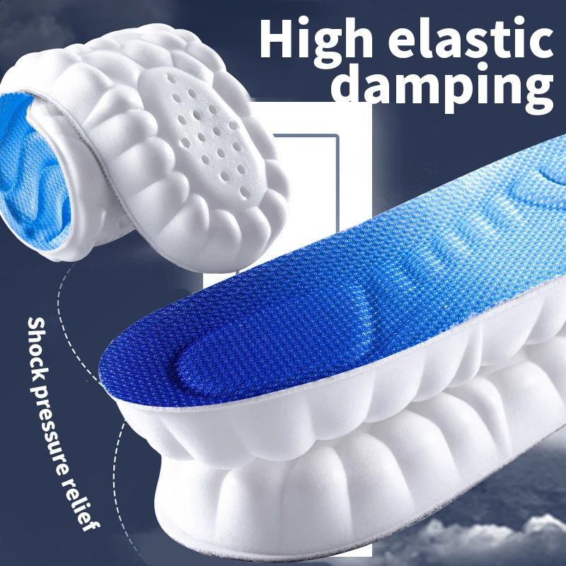 Breathable soft latex underwear sports shock-absorbing running insole ww 240909