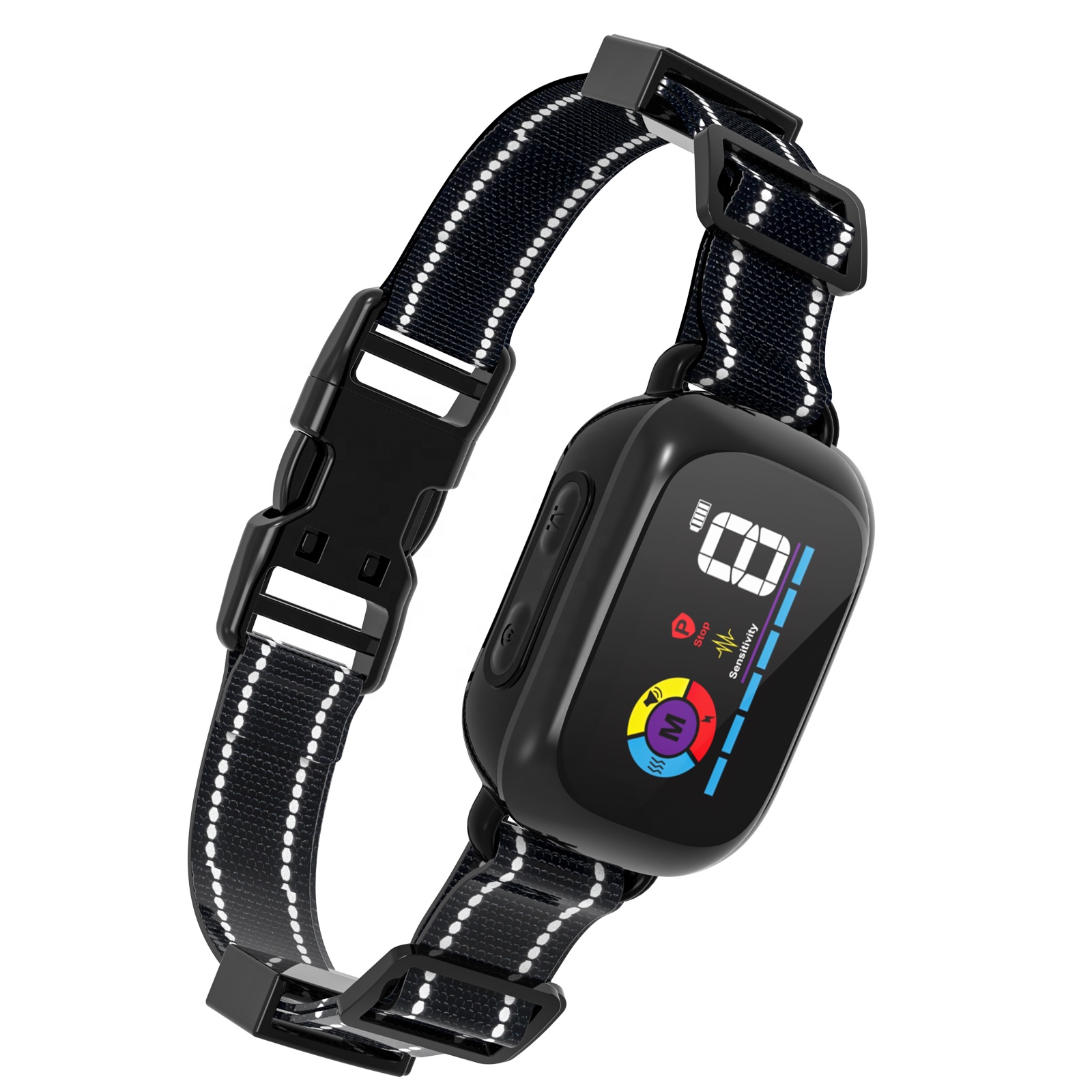 Warning Record And Silent Mode Smart Anti Bark Collar Customized Waterproof Bark Control Collar with 5 Training Mode