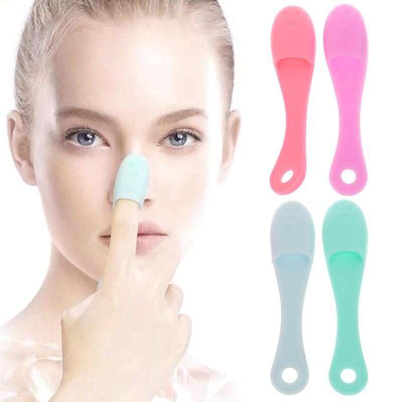 Soft Pet Finger Toothbrush Clean Nose Blackhead Acne Tear Stains Cat Acne Brush ​Silicone Dog Cat Wool Brush Dog Accessories