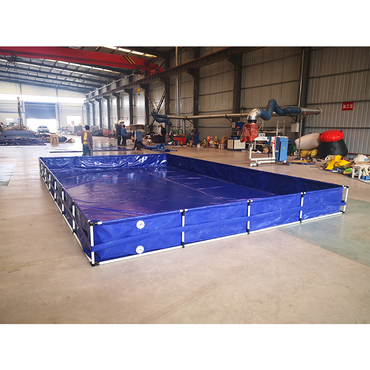 Durable Foldable Square commercial tarpaulin aquaculture fish and shrimp tank for indoor shrimp farm