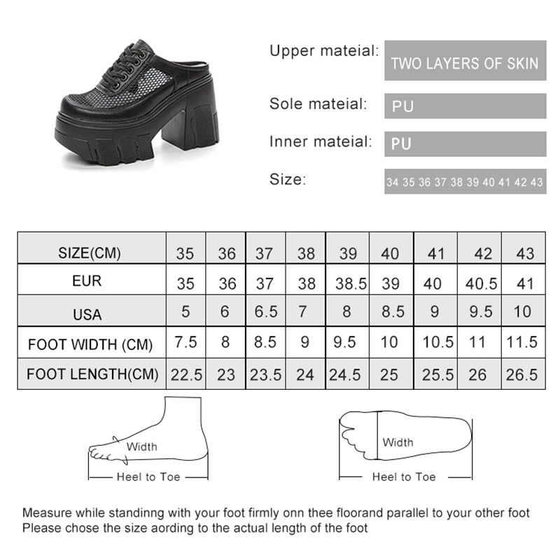 AIYUQI Slippers Women High Heel 2024 New Summer Closed Toe Women Slippers 11cm Height Mesh Platform Slippers Women
