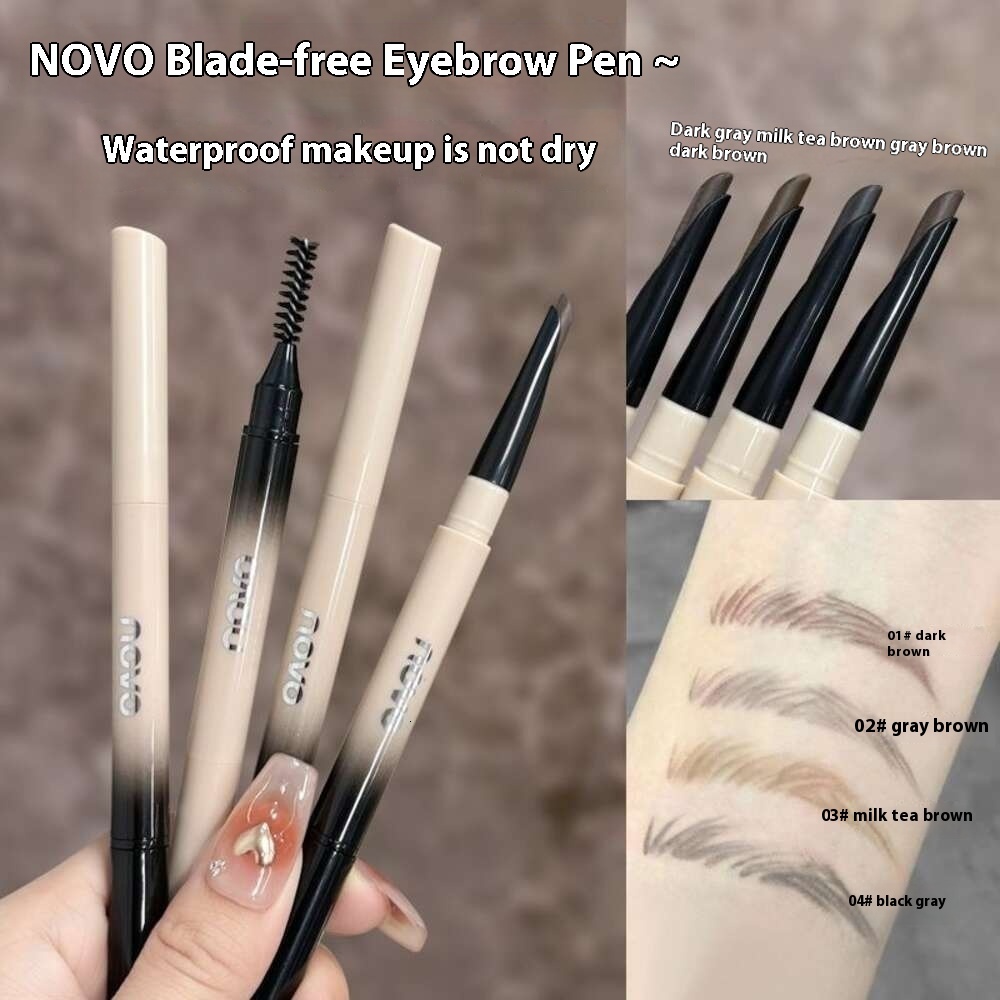 Beginner-Friendly NOVO Blade Eyebrow Marker - Longlasting, Waterproof, and Sweat Proof