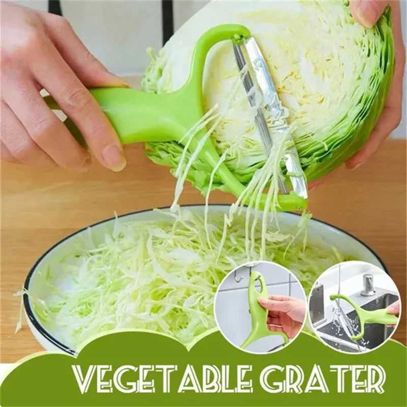 1/2pcs Vegetable Shredder Large Peeler Salad Fruit Potato Slicer Purple Kale Cabbage Grater Wide Mouth Peeler Kitchen GadgetsXJ240903
