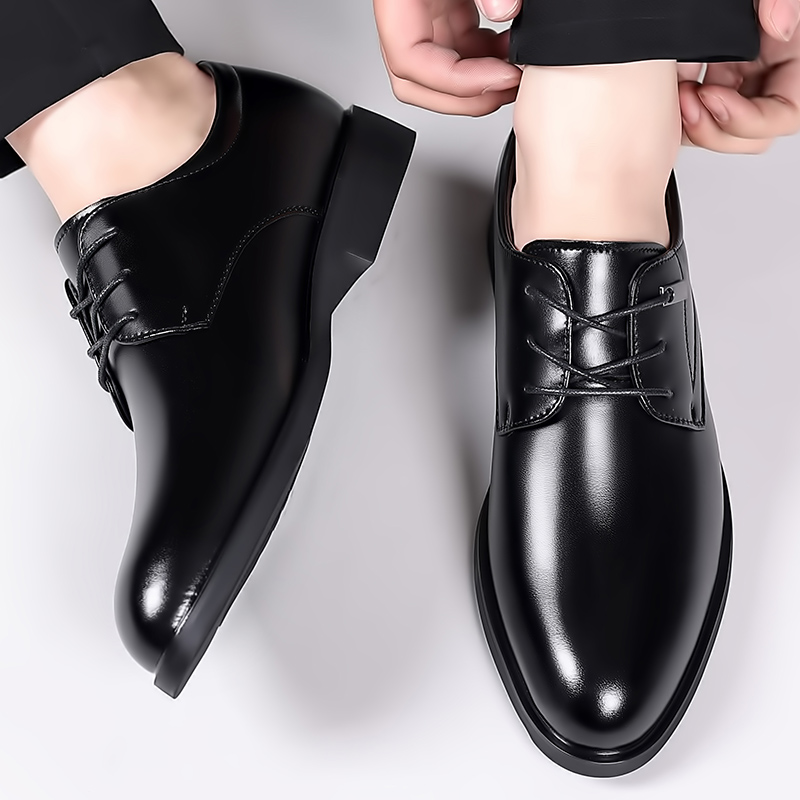 Men's Dress Shoes Elevator Shoes Formal Wedding Business Flat / 6CM Height Increase Lift Shoes Invisible Taller Male Suit Shoes