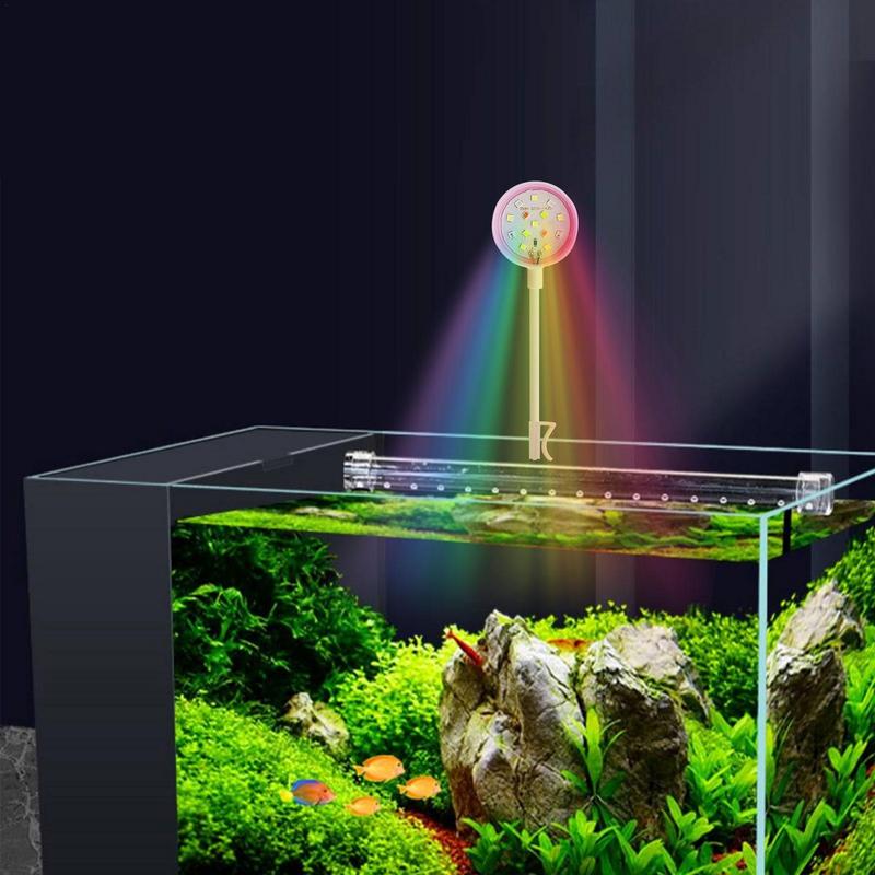 USB-Plug Aquarium Mini Lamp LED Fish Tank Colored Lights Accessories Fishbowl Landscaping Reptile Aquarium Basking Light