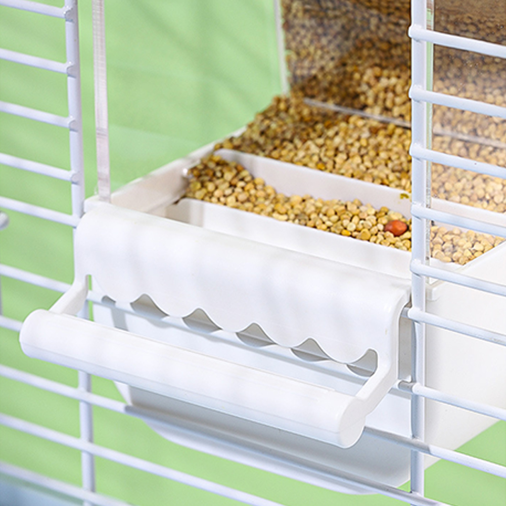 Automatic Bird Feeder No Mess Pet Feeder Food Container With Pull-out Bottom Drawer Parakeet Cage Accessories For Parrot Budgies