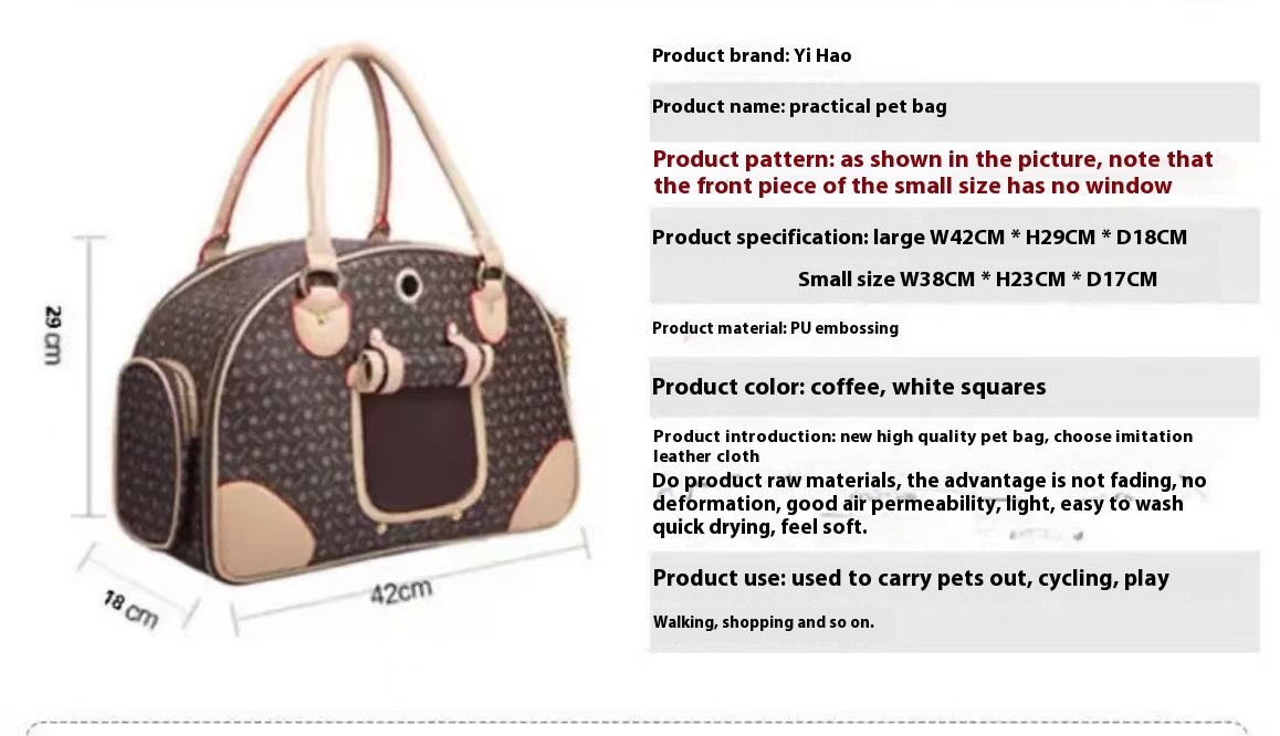 Hot Sell Portable Dog Travel Pet Bag Durable Handbag Shoulder Carrier for Cats Dogs Free Shipping