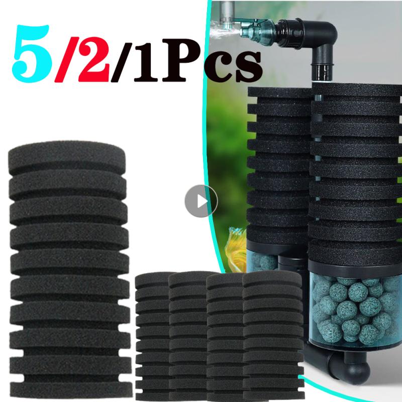 5-1Pc Aquarium Sponge Filter Fish Tank Shrimp Pond Air Pump Biochemical Sponge Filter Sponge Filter Aquarium Filtration Filter
