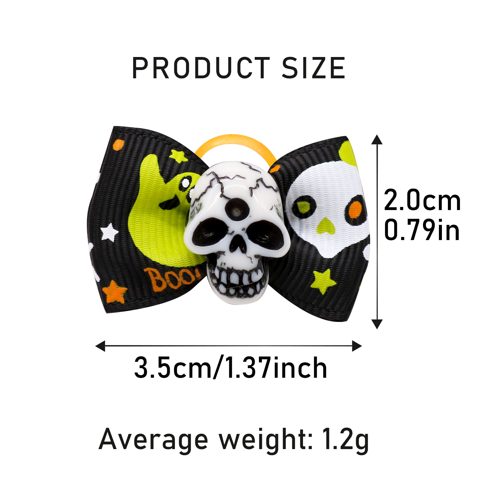 10PCS Halloween Dog Bows With Rubber Bands Pet Hair Accessories For Small Dogs and Cats Puppy Bowknots Pet Supplies