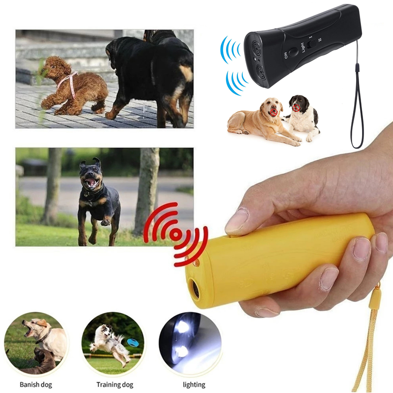 Strengthen Pet Dog Training equipment Ultrasound Repeller 3 in 1 Control Trainer Device Anti Barking Stop Bark Deterrents