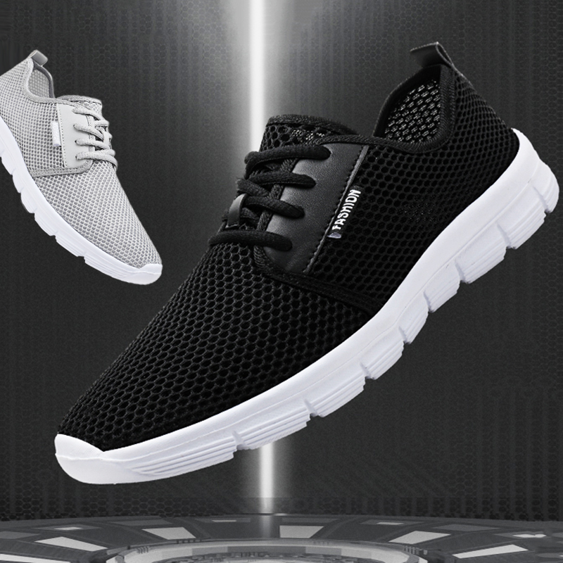 2021 men's summer new casual woman lightweight large size outdoor sports Beach NEW shoes couple mesh 48 yards 47 gray