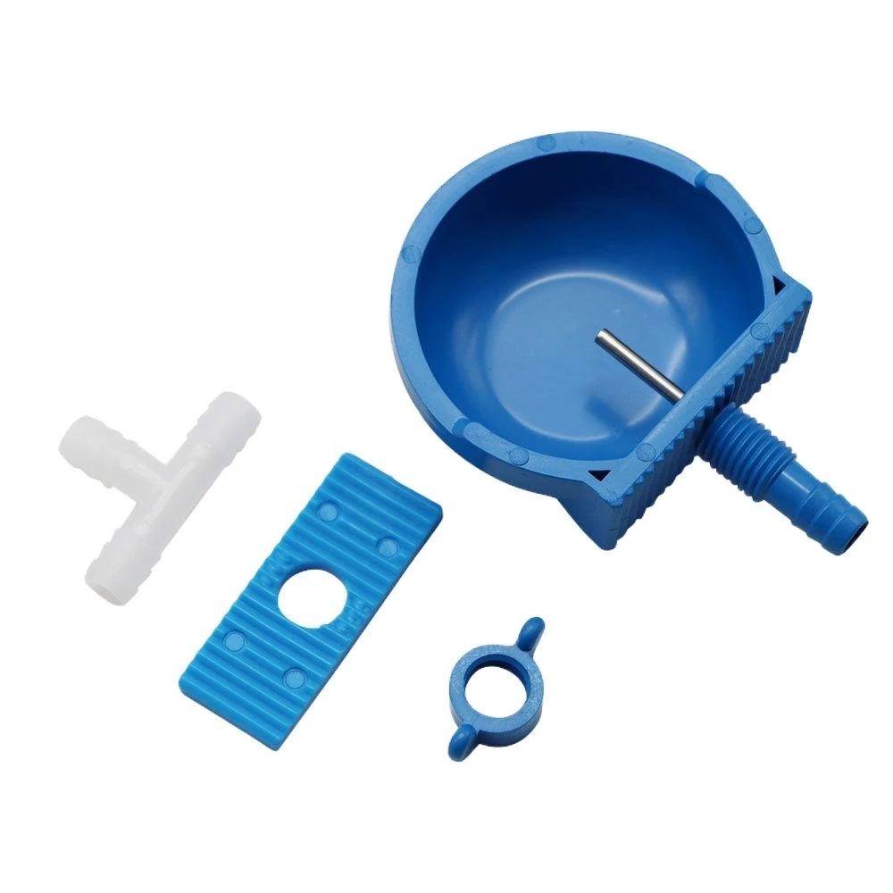 1 Pc Plastic and Stainless Steel Hamster Rabbit Drinking Bowl Hanging Cage on The Water Outlet with Tee Pipe Fox Drinking Trough