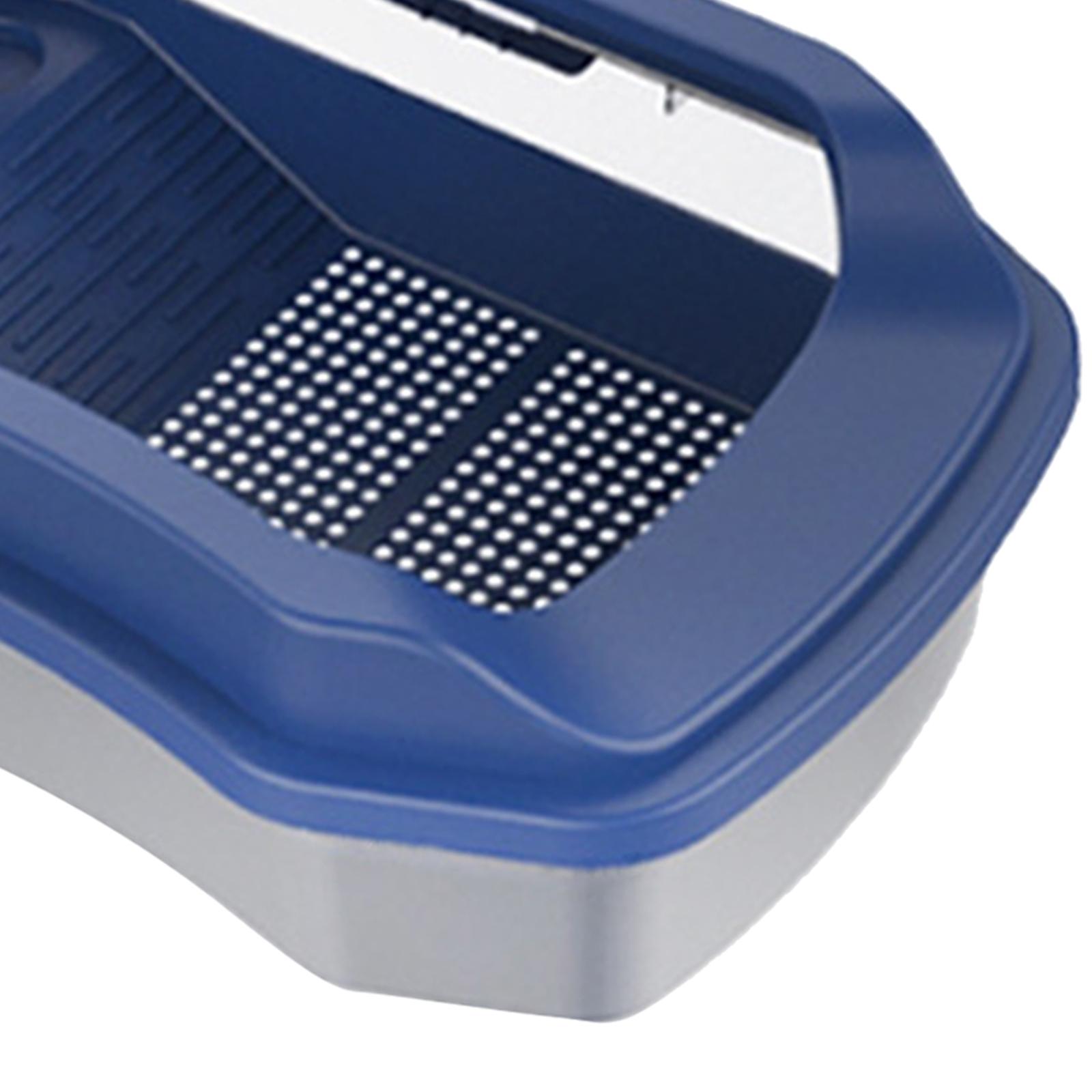 Turtle Aquarium Box with Platform Easy to Clean Tortoise Terrarium Reptile Tank for Tortoise Frog Terrapin Crayfish Crabs