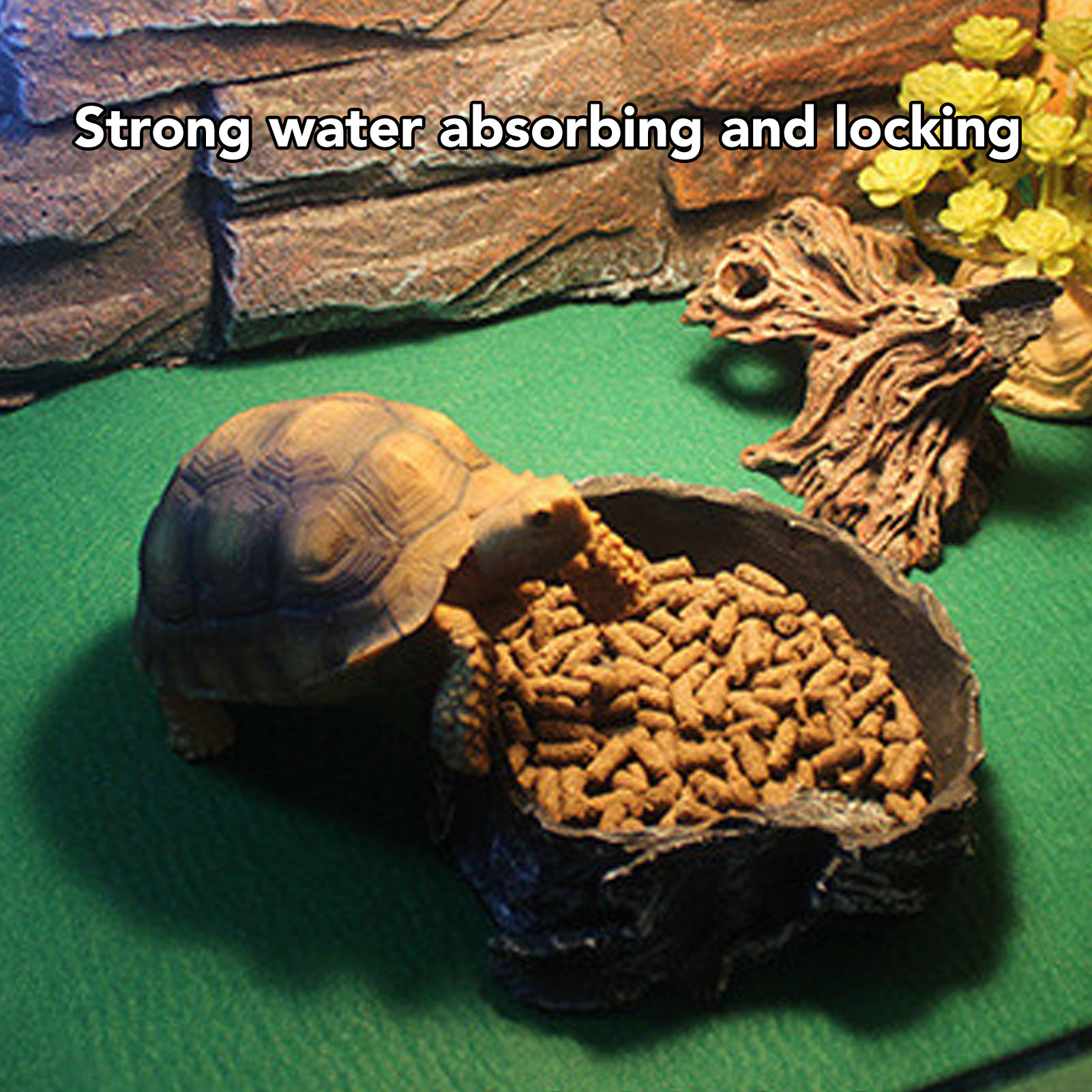 Absorbent and Breathable Reptile Mat, Reusable, Soft, Washable, Terrarium Liner for Snakes, Lizards, Tortoises