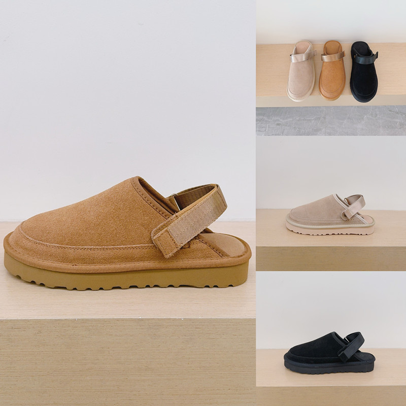 Designer Goldenstar Clog Slippers Clogs Hi Slides Dad Golden star Women Men Tazz Tasman Fall Driftwood Chestnut Sand Winter Plush mini boots