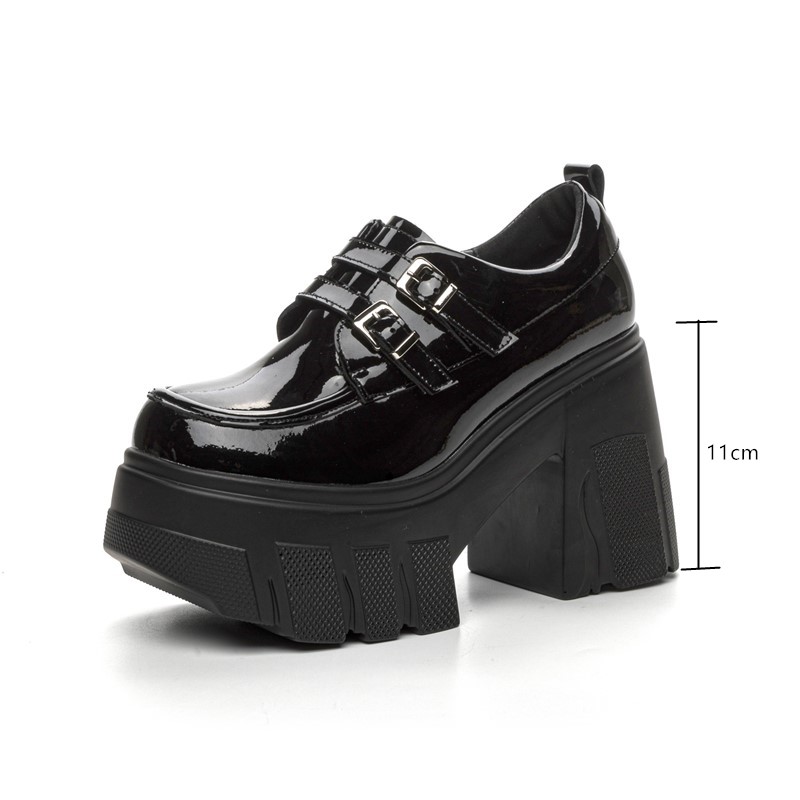 AIYUQI Women's High Heels 2024 New Spring Patent Leather Dress Shoes Women 11cm High Heel Platform Women's Shoes