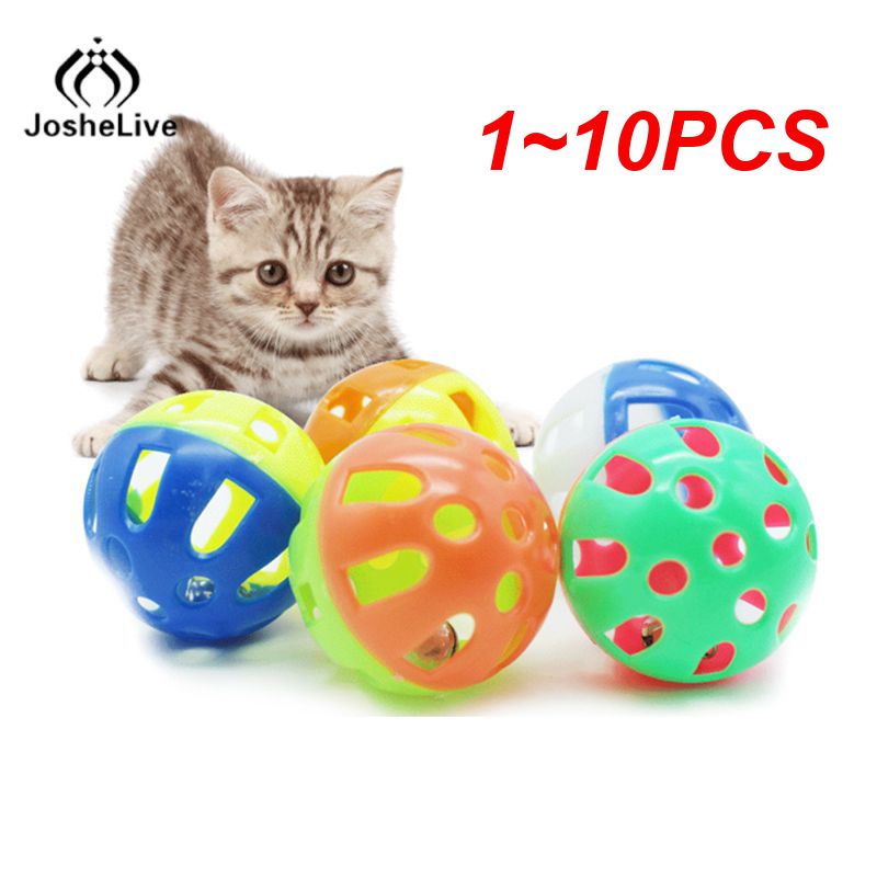 1~10PCS Pet Parrot Toy Colorful Hollow Rolling Bell Ball Bird Toy Parakeet Cockatiel Parrot Chew Cage Fun Toys Pet Bird Supplies