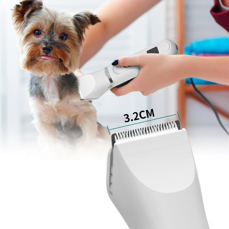 4-In-1 Dog Clippers Low Noise Paw Trimmer Rechargeable Pet Grooming Kit Multifunctional Pet Nail Grinder Dog Shaver
