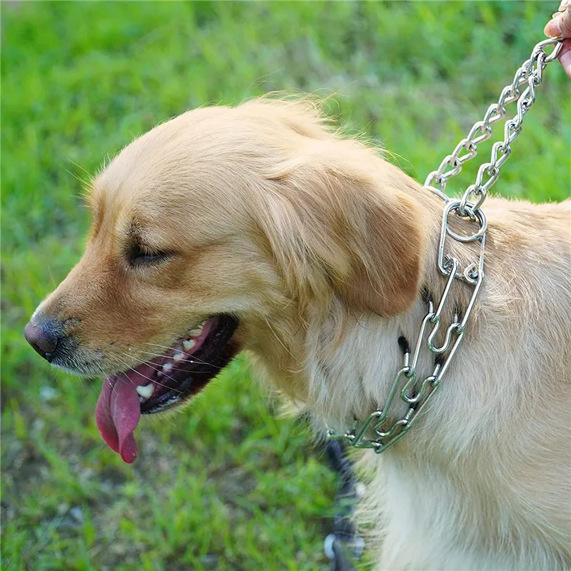 High Quality Dog Training Chains Iron Chain Bars for Dog Taming Spiked Adjustable Chain Collar