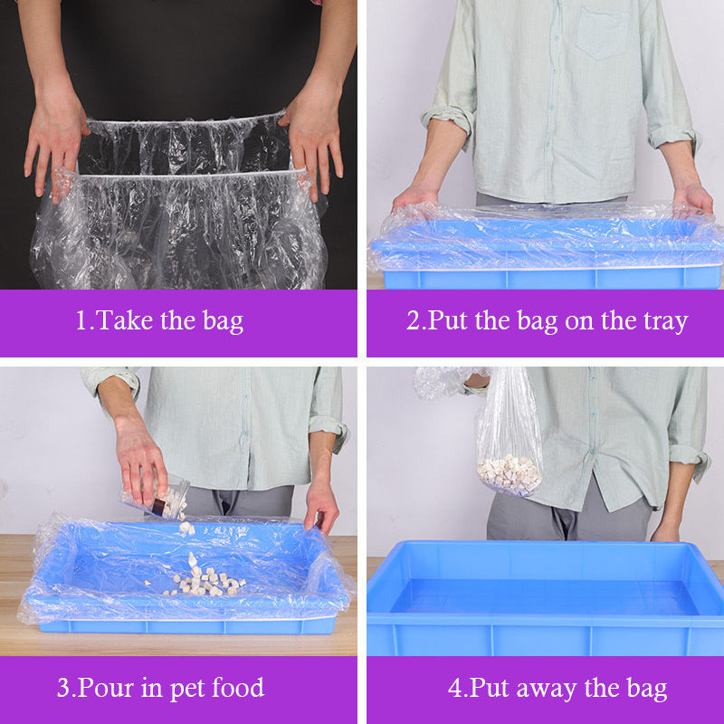 10/20PCS Pet Tray Disposable PE Films Rabbit Litter Mat Cage Tray Cover Cage Chassis Film Cover Toilet Large Changing Pad