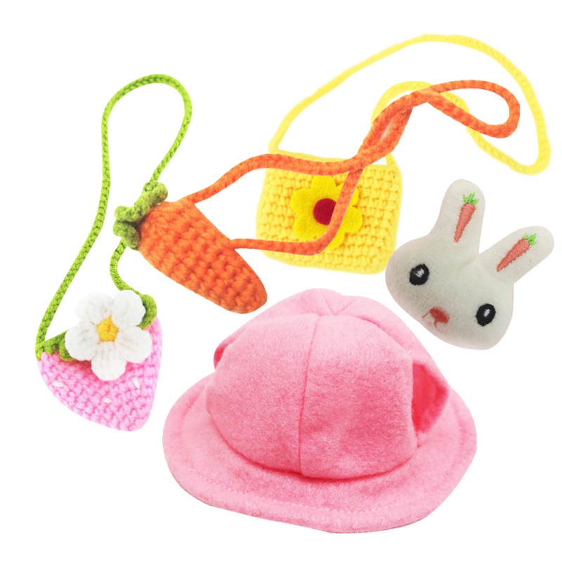 Small Animal Clothes DIY Decor Accessories Guinea Pig Rabbit Hat Knapsack Travel Chest Strap Hamster Cute Clothes