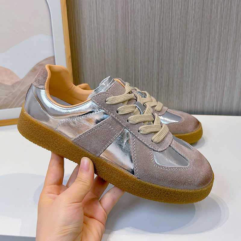AIYUQI Moral Training Shoes Women Genuine Leather 2024 Spring New Women Sneakers Flat Trendy Forrest Gump Shoes for Women
