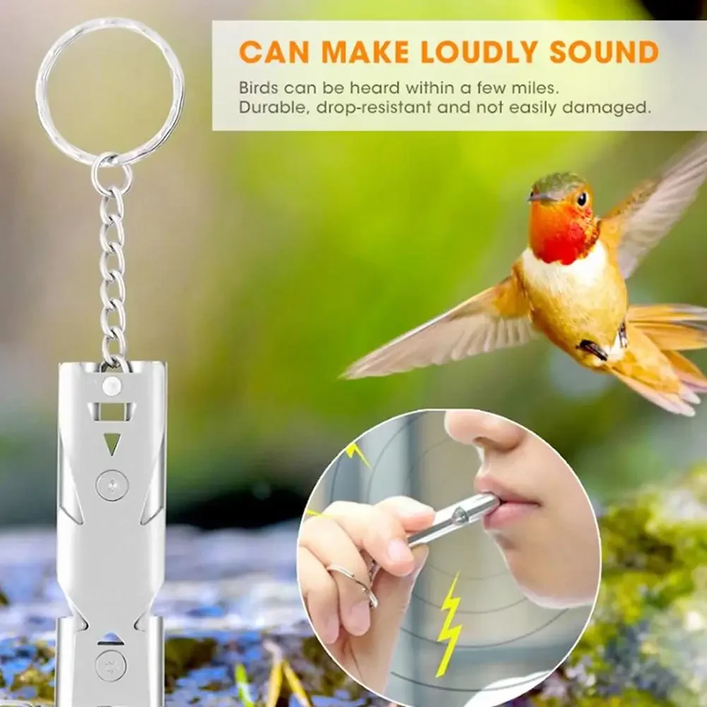 Birds Ultrasonic Training Whistle Stainless Steel Return To Nest Bird Training Tool For Parrot Pigeon Bird Training Supplies