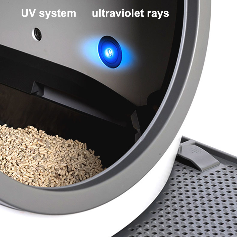2022 Automatic Cat Toilet Self Cleaning Cats Sandbox Smart Litter Box Closed Tray Toilet Rotary Training Detachable Bedpan