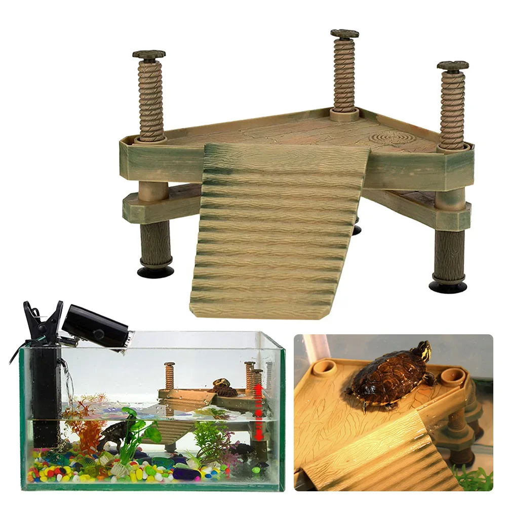 Turtle Climbing Basking Platform Reptile Ramp Platform Turtle Tank Resting Terrace Feeding Climbing Platform Tank Accessories