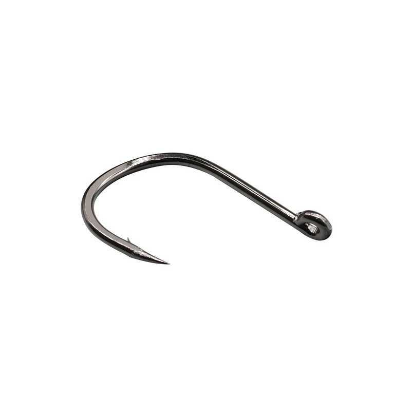 100 pieces/box Iseama round carpet eye fish hook set size 1-22# ring eye Japanese fish hook single arm fish hookW240903