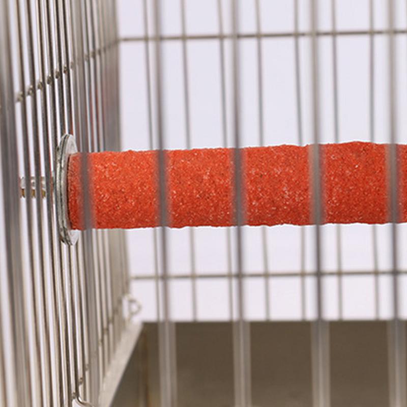 Bird Standing Stick Parrot Frosted Perch Stand For Cage Claw Sharpening Cage Perch Toy For Cockatiels Budgies Medium Parrots